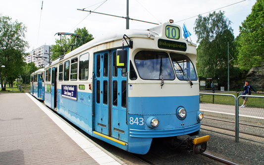 Gothenburg M28/M29 Trams - Photo: ©2013 Ian Boyle - www.simplompc.co.uk - Simplon Postcards