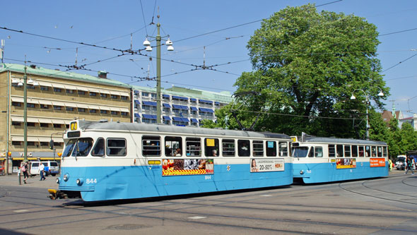 Gothenburg M28/M29 Trams - Photo: ©2013 Ian Boyle - www.simplompc.co.uk - Simplon Postcards