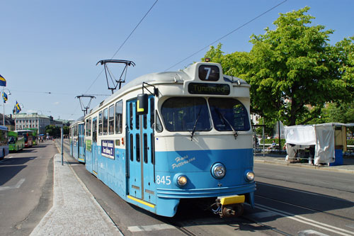 Gothenburg M28/M29 Trams - Photo: ©2013 Ian Boyle - www.simplompc.co.uk - Simplon Postcards