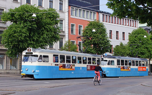 Gothenburg M28/M29 Trams - Photo: ©2013 Ian Boyle - www.simplompc.co.uk - Simplon Postcards