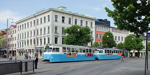 Gothenburg M28/M29 Trams - Photo: ©2013 Ian Boyle - www.simplompc.co.uk - Simplon Postcards