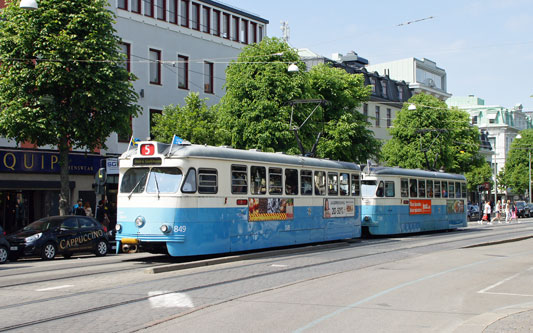 Gothenburg M28/M29 Trams - Photo: ©2013 Ian Boyle - www.simplompc.co.uk - Simplon Postcards