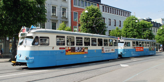 Gothenburg M28/M29 Trams - Photo: ©2013 Ian Boyle - www.simplompc.co.uk - Simplon Postcards