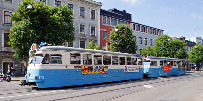 Gothenburg M28/M29 Trams - Photo: ©2013 Ian Boyle - www.simplompc.co.uk - Simplon Postcards