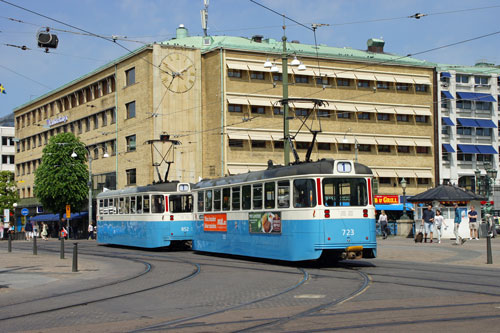 Gothenburg M28/M29 Trams - Photo: ©2013 Ian Boyle - www.simplompc.co.uk - Simplon Postcards