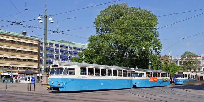 Gothenburg M28/M29 Trams - Photo: ©2013 Ian Boyle - www.simplompc.co.uk - Simplon Postcards