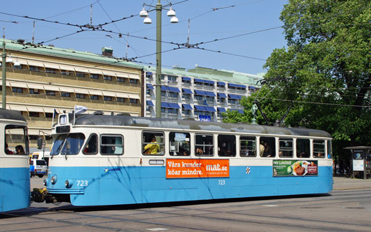 Gothenburg M28/M29 Trams - Photo: ©2013 Ian Boyle - www.simplompc.co.uk - Simplon Postcards