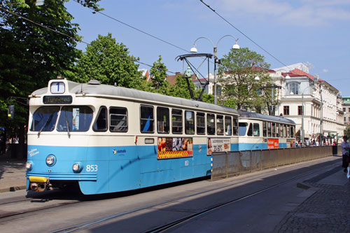 Gothenburg M28/M29 Trams - Photo: ©2013 Ian Boyle - www.simplompc.co.uk - Simplon Postcards