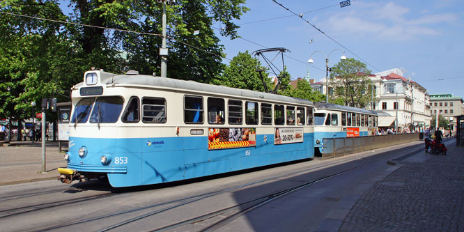 Gothenburg M28/M29 Trams - Photo: ©2013 Ian Boyle - www.simplompc.co.uk - Simplon Postcards