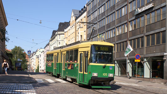 HELSINKI TRAMS - Photo: ©2007 Jan Boyle - www.simplompc.co.uk - Simplon Postcards