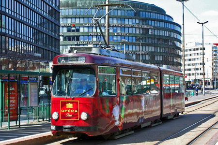 HELSINKI TRAMS - Photo: ©2010 Kalle Id - www.simplompc.co.uk - Simplon Postcards