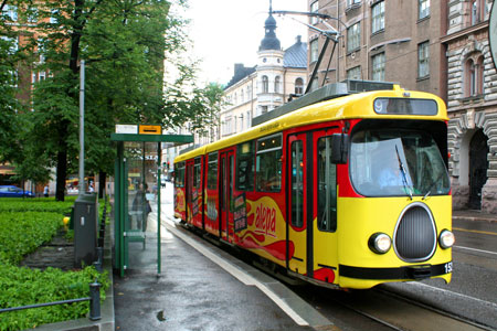 HELSINKI TRAMS - Photo: ©2010 Kalle Id - www.simplompc.co.uk - Simplon Postcards