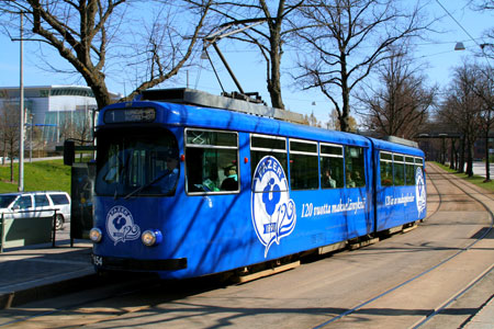 HELSINKI TRAMS - Photo: ©2011 Kalle Id - www.simplompc.co.uk - Simplon Postcards