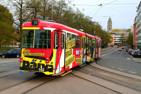 HELSINKI TRAMS - Photo: ©2011 Kalle Id - www.simplompc.co.uk - Simplon Postcards