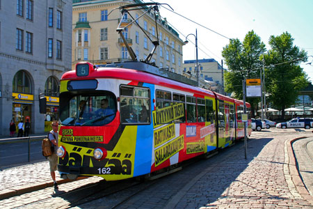 HELSINKI TRAMS - Photo: ©2011 Kalle Id - www.simplompc.co.uk - Simplon Postcards