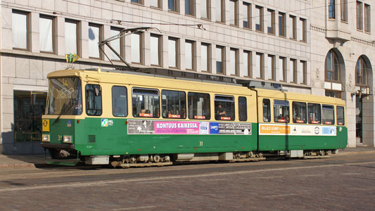 HELSINKI TRAMS - Photo: ©2007 Jan Boyle - www.simplompc.co.uk - Simplon Postcards