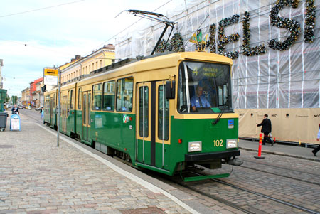 HELSINKI TRAMS - Photo: ©2010 Kalle Id - www.simplompc.co.uk - Simplon Postcards