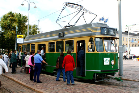 HELSINKI TRAMS - Photo: ©2008 Kalle Id - www.simplompc.co.uk - Simplon Postcards