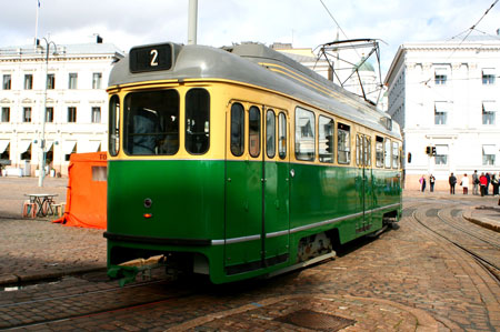 HELSINKI TRAMS - Photo: ©2008 Kalle Id - www.simplompc.co.uk - Simplon Postcards