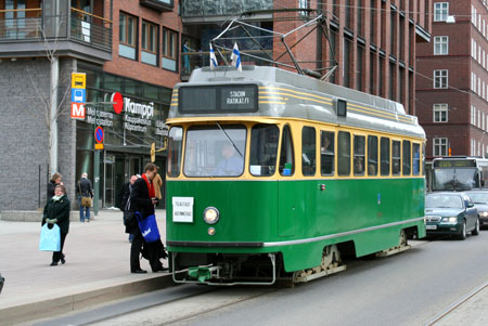 HELSINKI TRAMS - Photo: ©2008 Kalle Id - www.simplompc.co.uk - Simplon Postcards