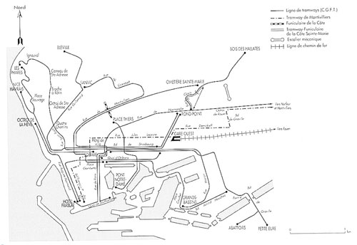 Le Havre Old Tramway Map - www.simplonpc.co.uk