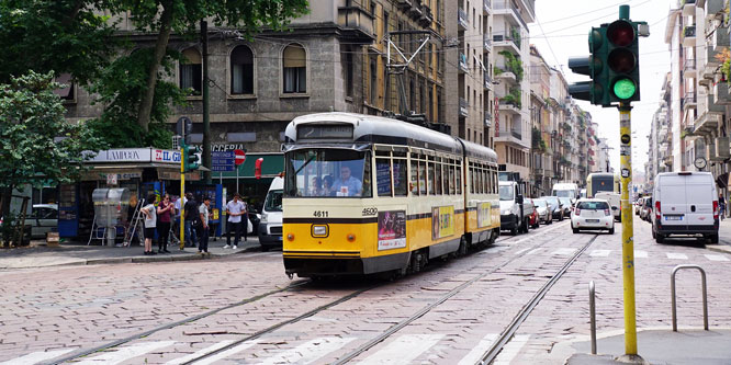 ATM - Milan Trams - Stanga/TIBB Articulated Trams - www.simplonpc.co.uk