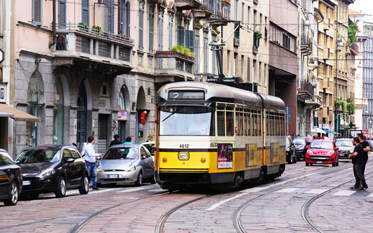 ATM - Milan Trams - Stanga/TIBB Articulated Trams - www.simplonpc.co.uk