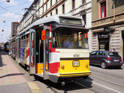 ATM - Milan Trams - Stanga/TIBB Articulated Trams - www.simplonpc.co.uk