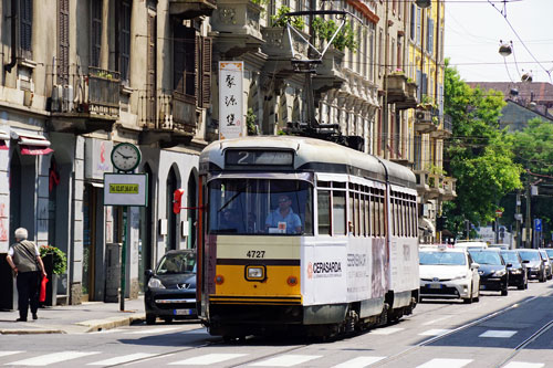 ATM - Milan Trams - Stanga/TIBB Articulated Trams - www.simplonpc.co.uk