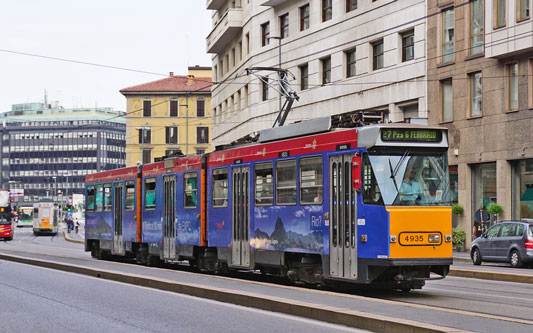 ATM - Milan Trams - Jumbo Articulated Trams - www.simplonpc.co.uk