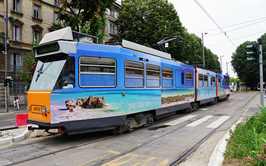 ATM - Milan Trams - Jumbo Articulated Trams - www.simplonpc.co.uk