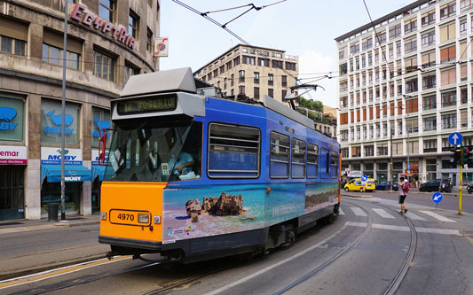 ATM - Milan Trams - Jumbo Articulated Trams - www.simplonpc.co.uk