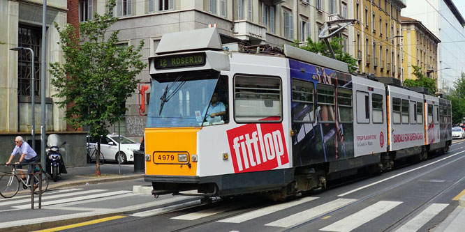 ATM - Milan Trams - Jumbo Articulated Trams - www.simplonpc.co.uk