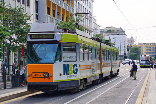 ATM - Milan Trams - Jumbo Articulated Trams - www.simplonpc.co.uk