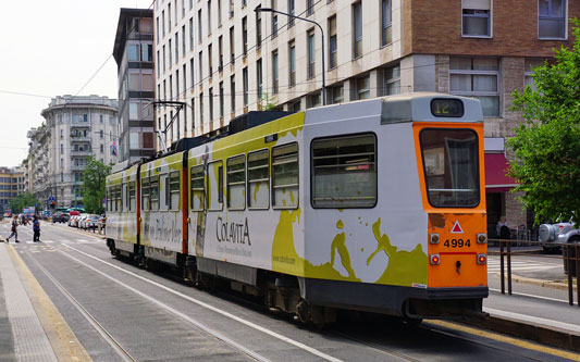 ATM - Milan Trams - Jumbo Articulated Trams - www.simplonpc.co.uk