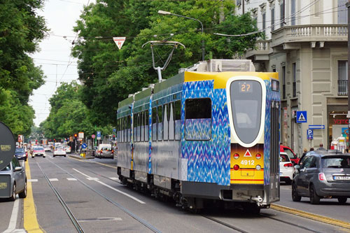 ATM - Milan Trams - Jumbo Articulated Trams - www.simplonpc.co.uk