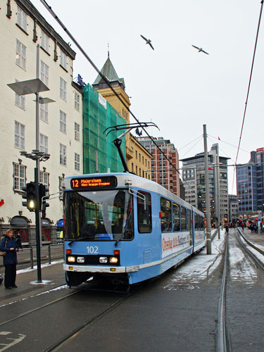 Oslo Trams - Photo: © Ian Boyle 10th December 2012- www.simplompc.co.uk - Simplon Postcards