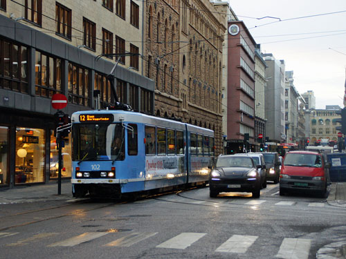 Oslo Trams - Photo: © Ian Boyle 10th December 2012- www.simplompc.co.uk - Simplon Postcards