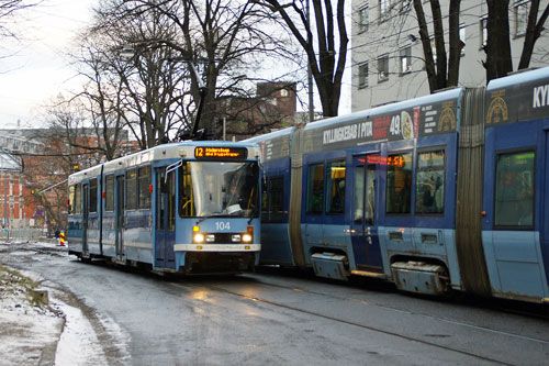 Oslo Trams - Photo: © Ian Boyle 10th December 2012- www.simplompc.co.uk - Simplon Postcards