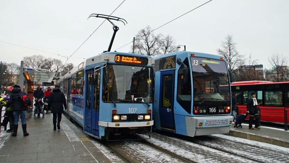 Oslo Trams - Photo: © Ian Boyle 10th December 2012- www.simplompc.co.uk - Simplon Postcards