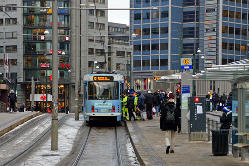 Oslo Trams - Photo: © Ian Boyle 10th December 2012- www.simplompc.co.uk - Simplon Postcards