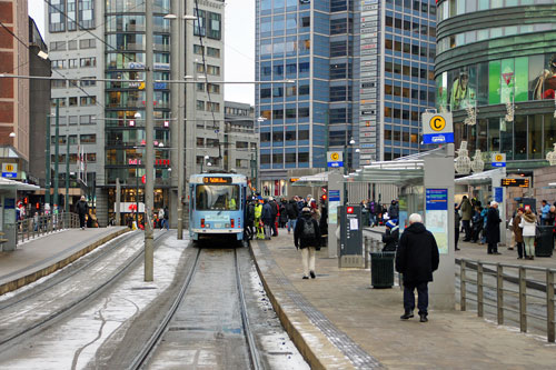 Oslo Trams - Photo: © Ian Boyle 10th December 2012- www.simplompc.co.uk - Simplon Postcards