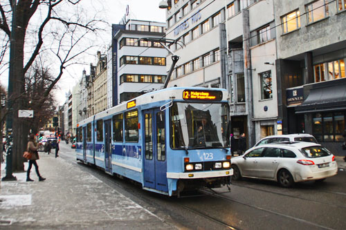 Oslo Trams - Photo: © Ian Boyle 10th December 2012- www.simplompc.co.uk - Simplon Postcards