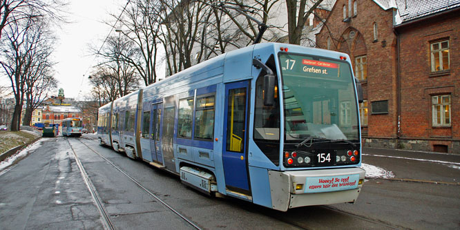 Oslo Trams - Photo: © Ian Boyle 10th December 2012- www.simplompc.co.uk - Simplon Postcards