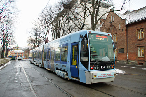 Oslo Trams - Photo: © Ian Boyle 10th December 2012- www.simplompc.co.uk - Simplon Postcards