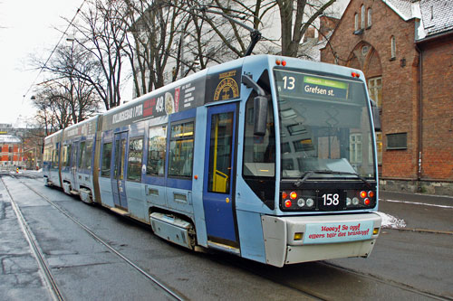 Oslo Trams - Photo: © Ian Boyle 10th December 2012- www.simplompc.co.uk - Simplon Postcards