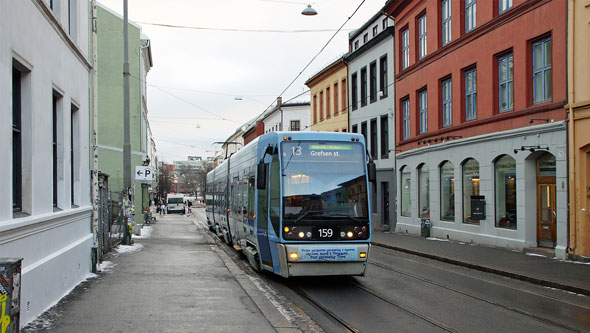 Oslo Trams - Photo: © Ian Boyle 10th December 2012- www.simplompc.co.uk - Simplon Postcards