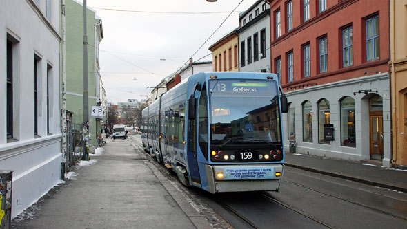 Oslo Trams - Photo: © Ian Boyle 10th December 2012- www.simplompc.co.uk - Simplon Postcards