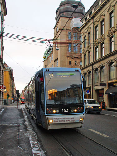 Oslo Trams - Photo: © Ian Boyle 10th December 2012- www.simplompc.co.uk - Simplon Postcards