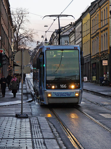 Oslo Trams - Photo: © Ian Boyle 10th December 2012- www.simplompc.co.uk - Simplon Postcards